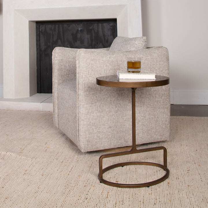 JESSENIA STONE ACCENT TABLE - AmericanHomeFurniture