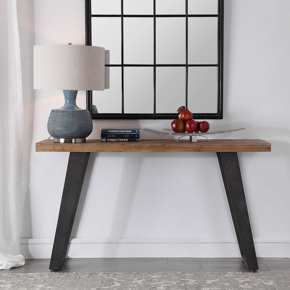 FREDDY WEATHERED CONSOLE TABLE - AmericanHomeFurniture