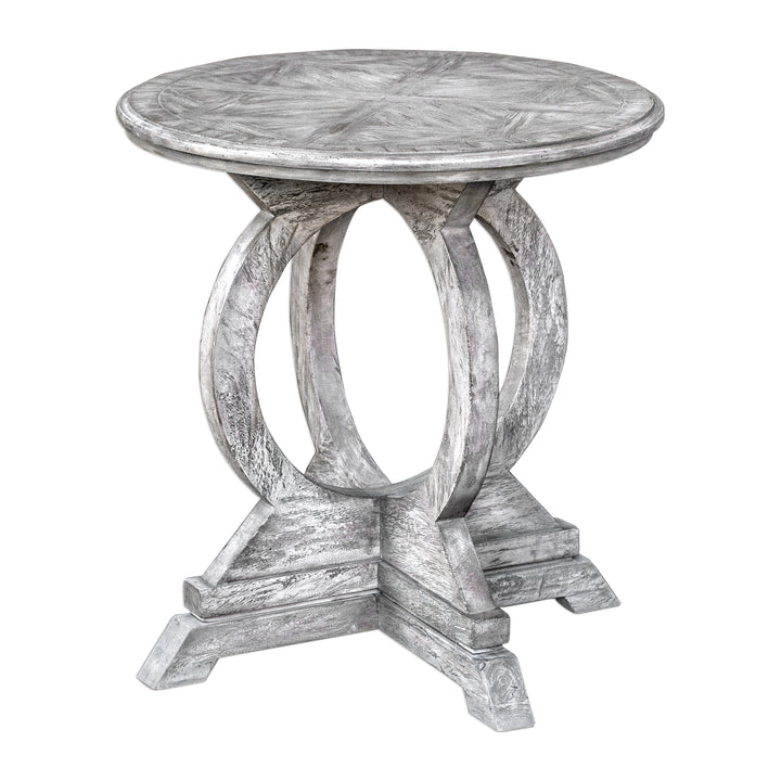 Maiva White Side Table - AmericanHomeFurniture