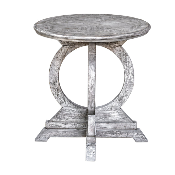 Maiva White Side Table - AmericanHomeFurniture