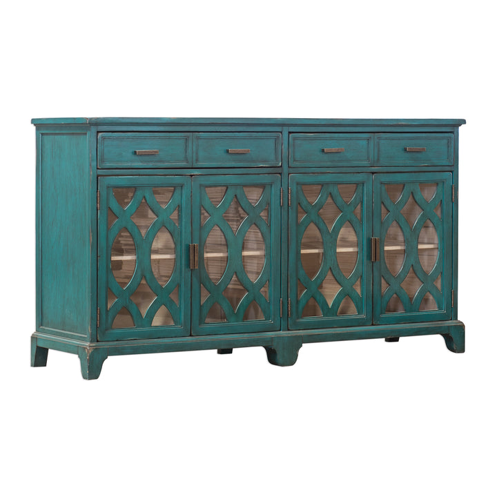 Oksana Wooden Credenza - AmericanHomeFurniture