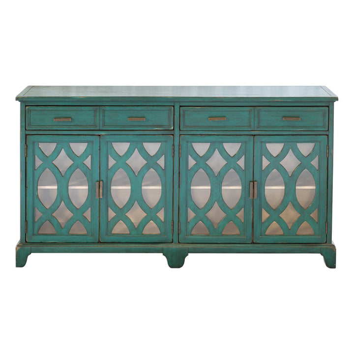 Oksana Wooden Credenza - AmericanHomeFurniture