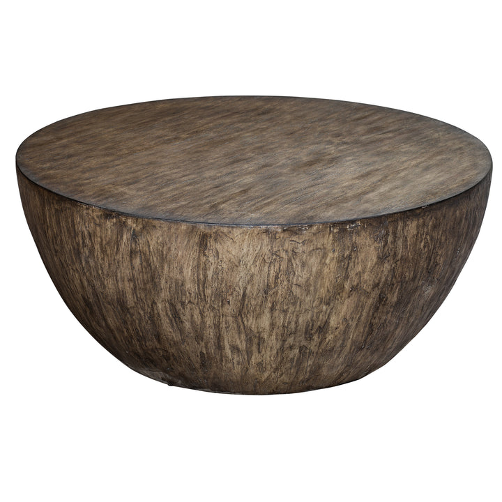 LARK ROUND WOOD COFFEE TABLE - AmericanHomeFurniture