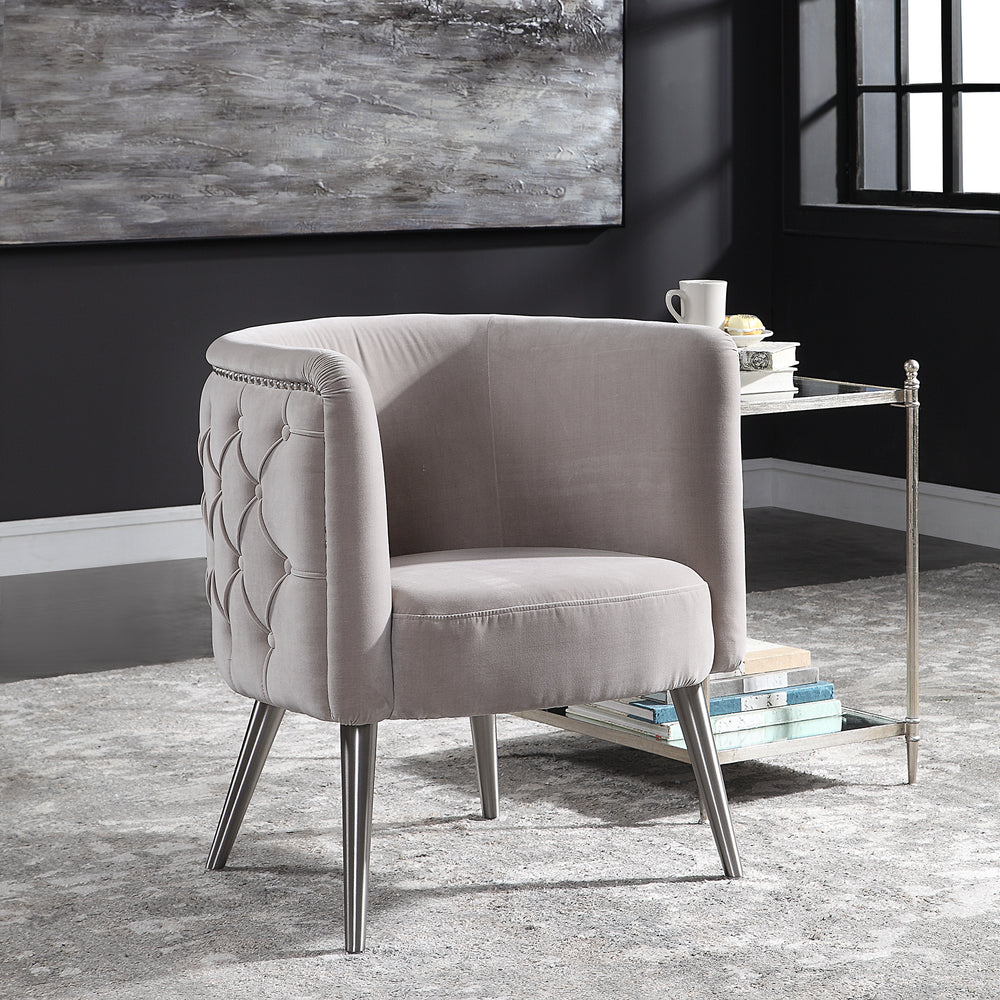 Haider Tufted Accent Chair - AmericanHomeFurniture