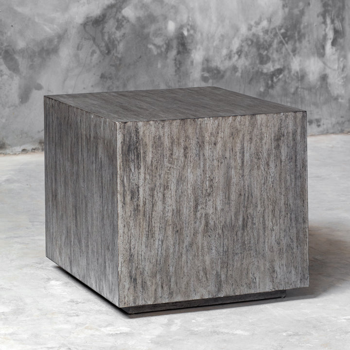 Kareem Modern Gray Side Table - AmericanHomeFurniture