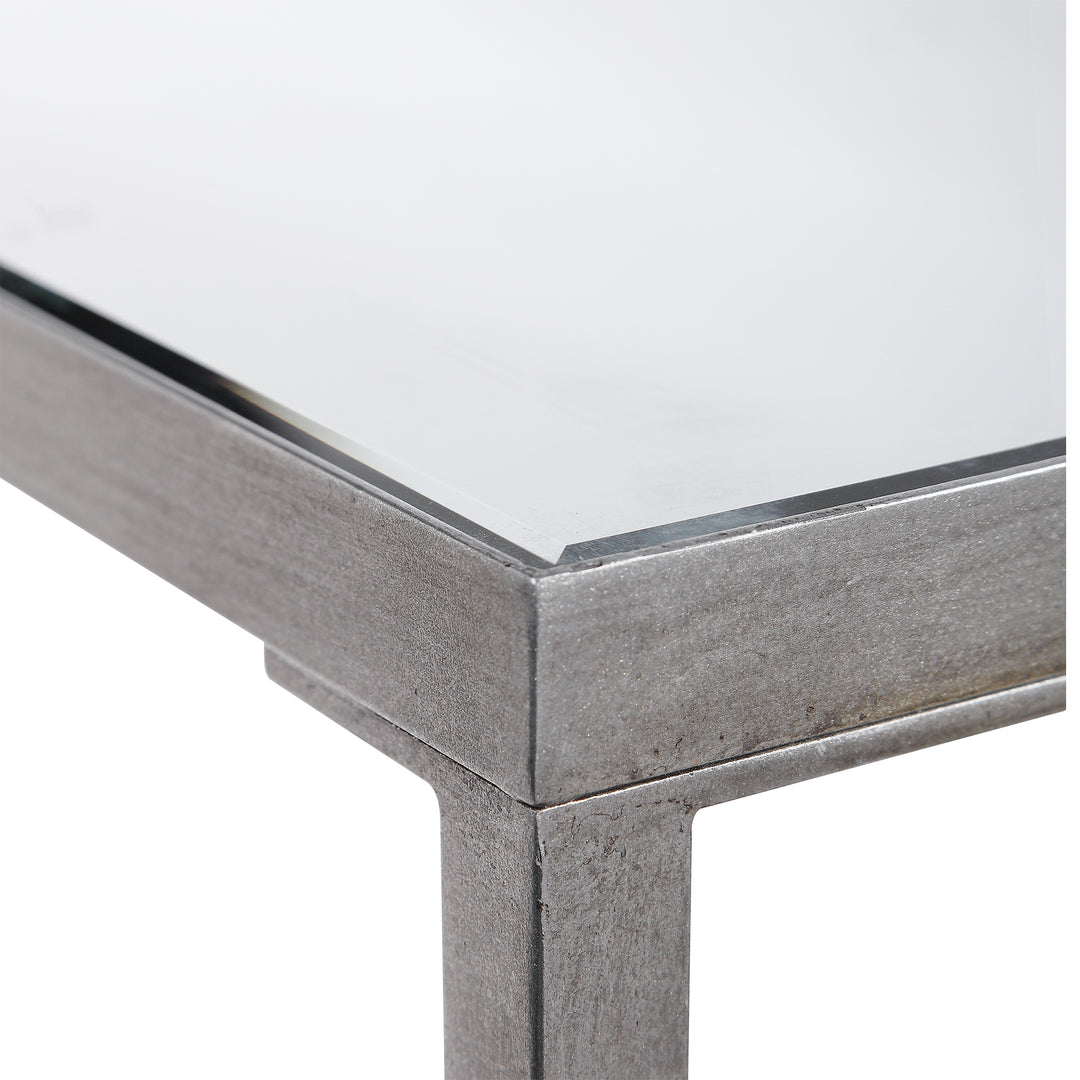 HAYLEY SILVER CONSOLE TABLE - AmericanHomeFurniture