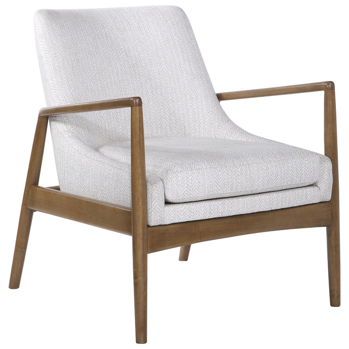 Bev White Accent Chair - AmericanHomeFurniture