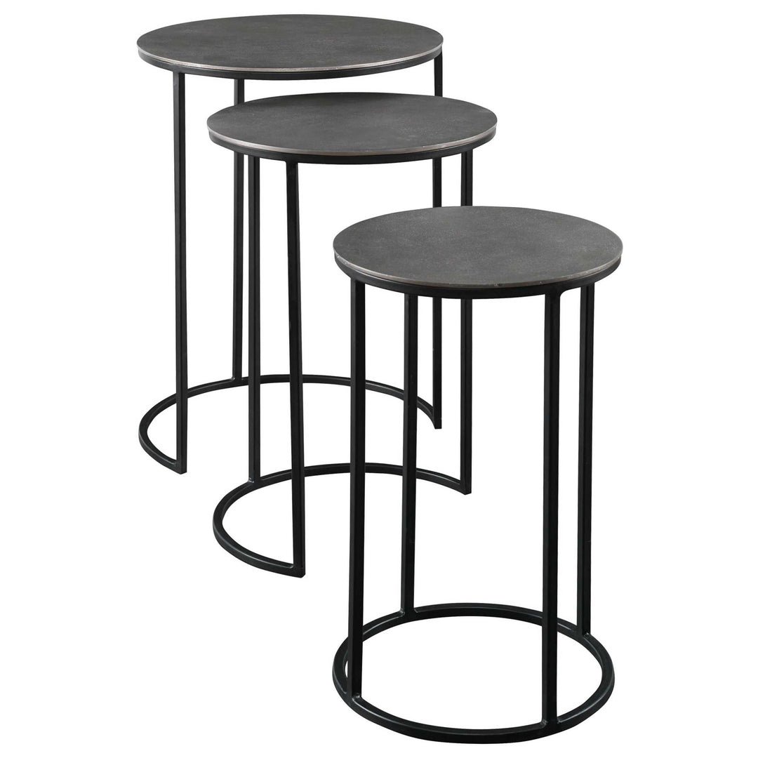 Erik Metal Nesting Tables, S/3 - AmericanHomeFurniture