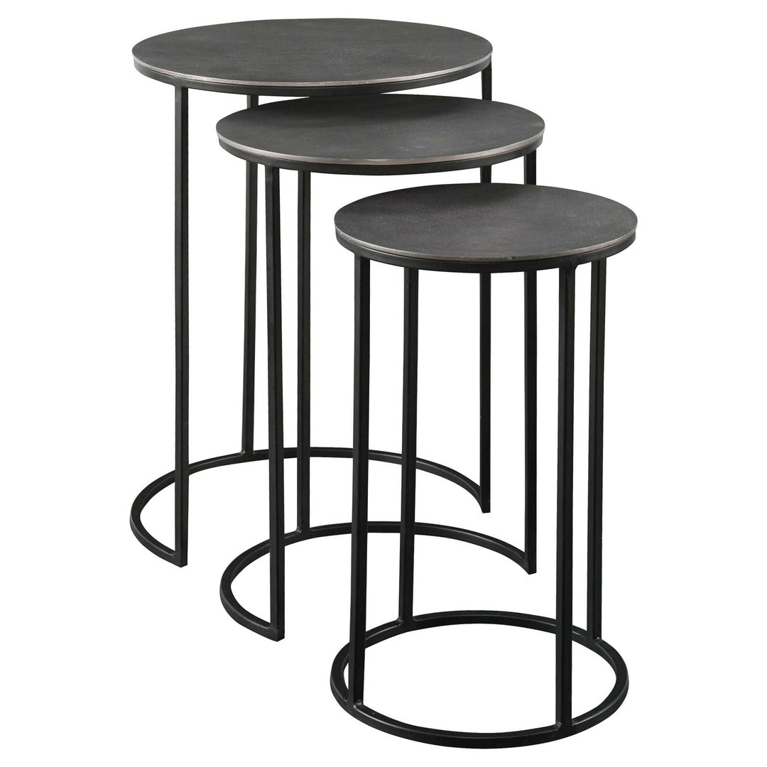 Erik Metal Nesting Tables, S/3 - AmericanHomeFurniture