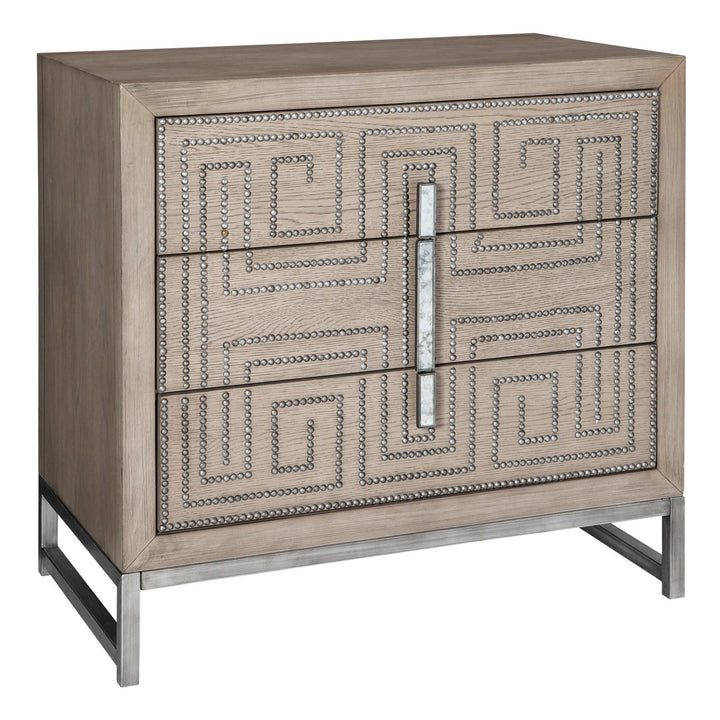 DEVYA GRAY OAK ACCENT CHEST - AmericanHomeFurniture