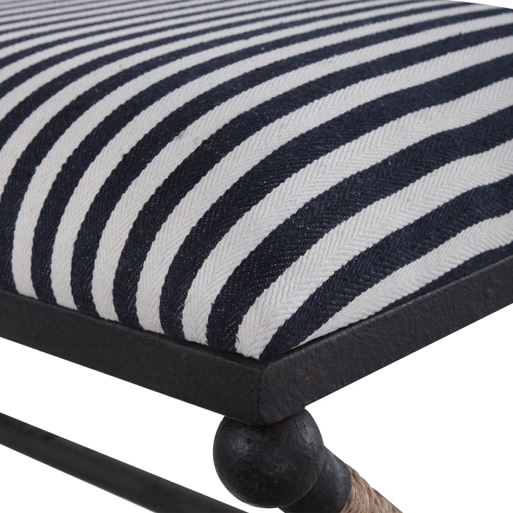 Braddock Striped Bench - AmericanHomeFurniture