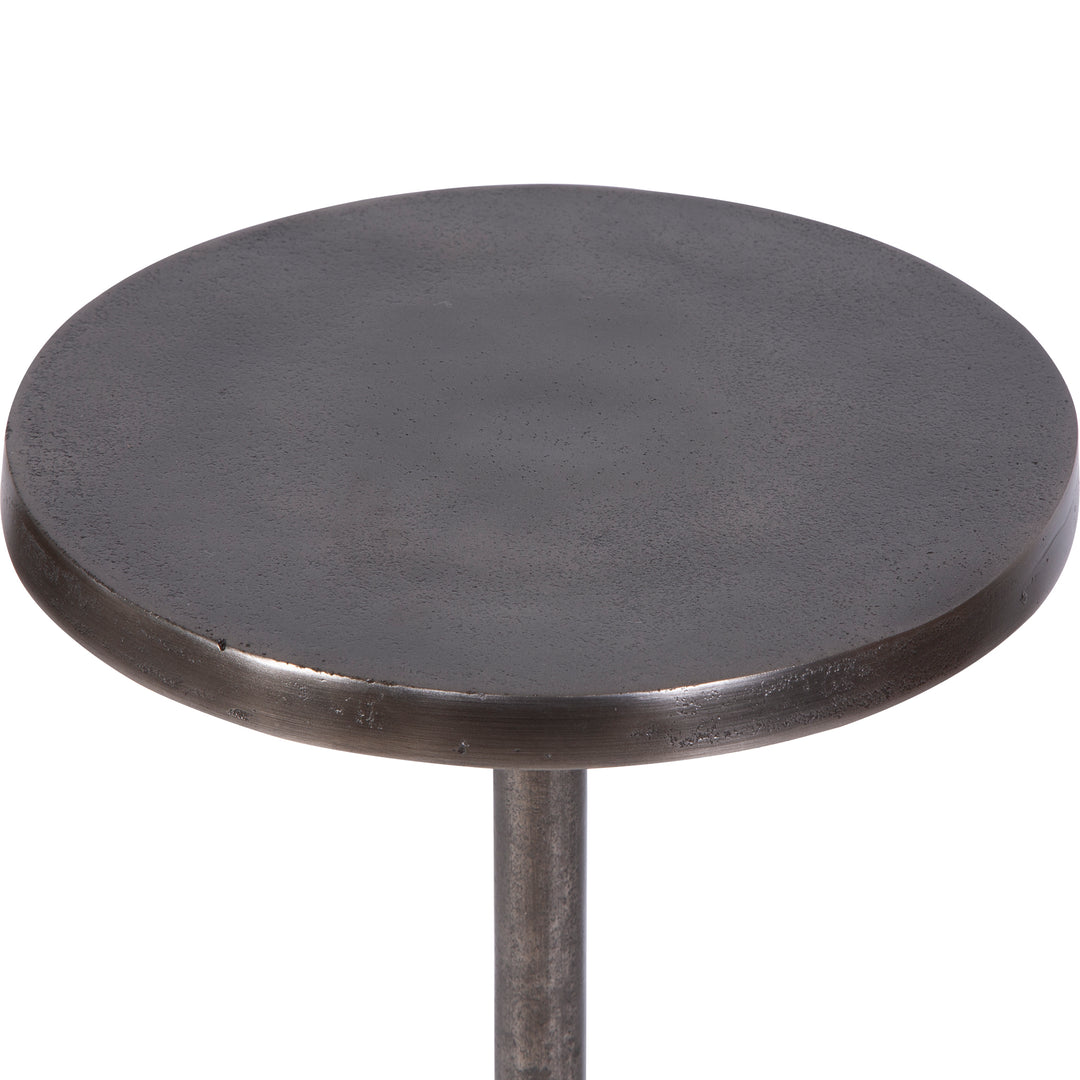 Sanaga Drink Table Nickel - AmericanHomeFurniture