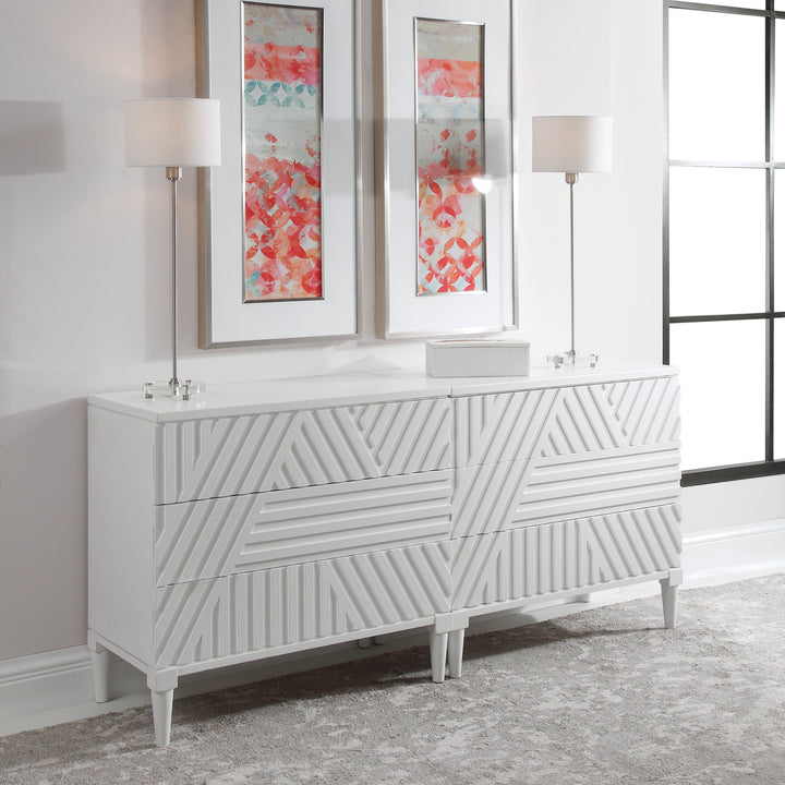 COLBY WHITE DRAWER CHEST - AmericanHomeFurniture