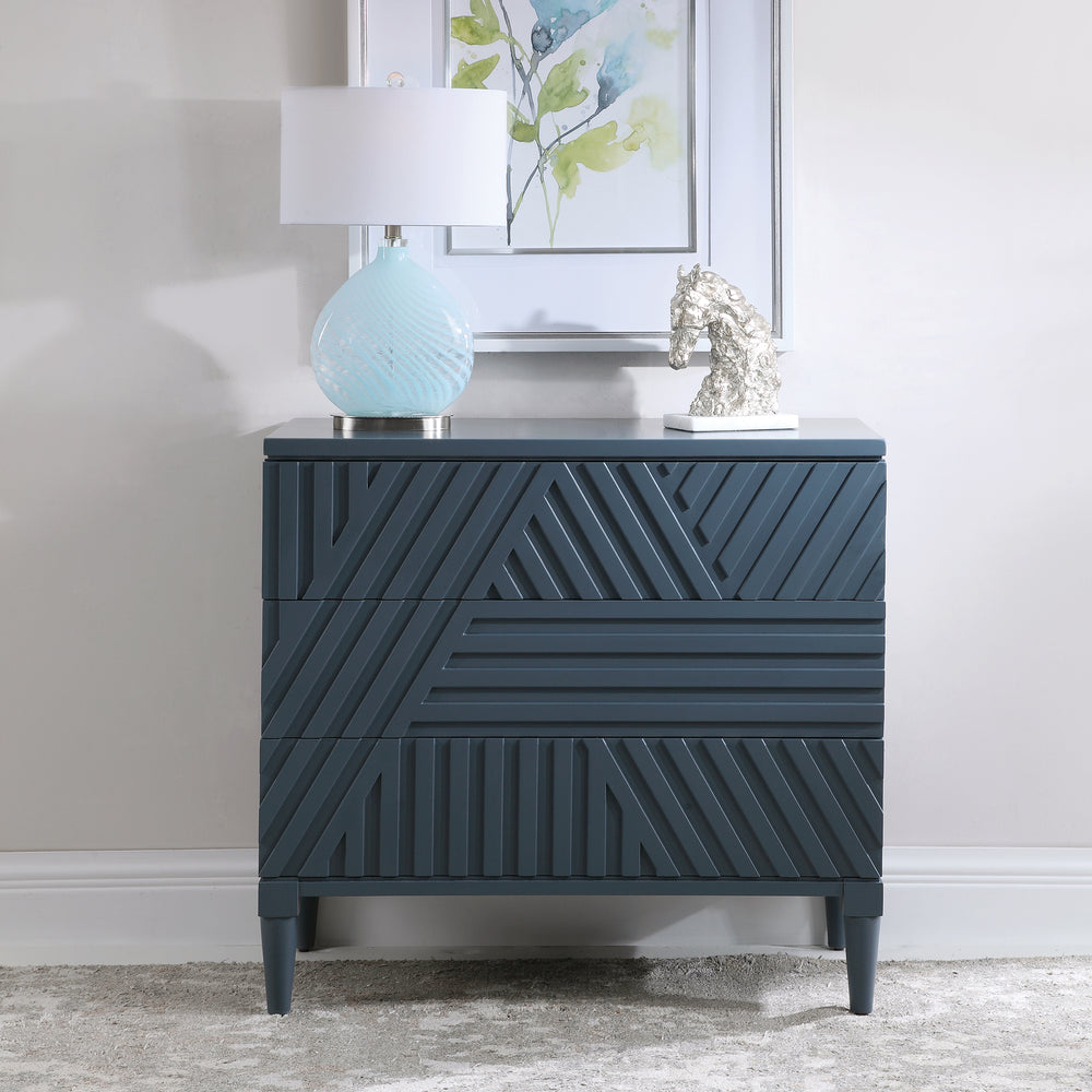 COLBY BLUE DRAWER CHEST - AmericanHomeFurniture