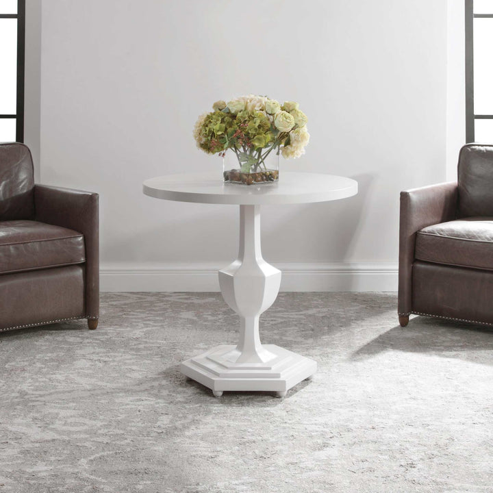 Kabarda White Foyer Table - AmericanHomeFurniture