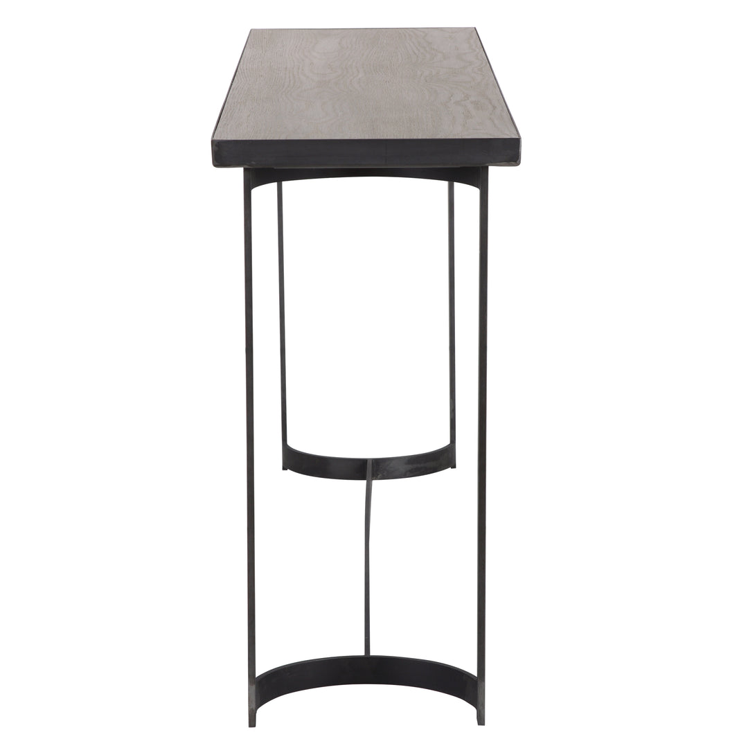 BASUTO STEEL CONSOLE TABLE - AmericanHomeFurniture