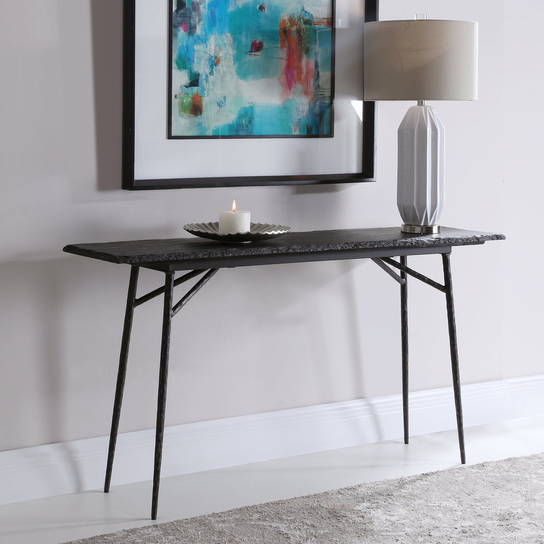 KADUNA SLATE CONSOLE TABLE - AmericanHomeFurniture