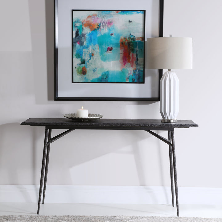 KADUNA SLATE CONSOLE TABLE - AmericanHomeFurniture