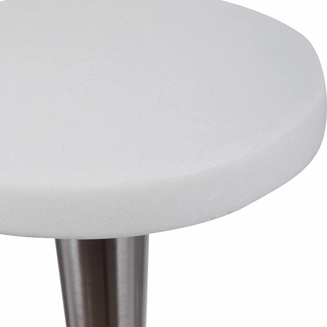 Masika White Drink Table - AmericanHomeFurniture