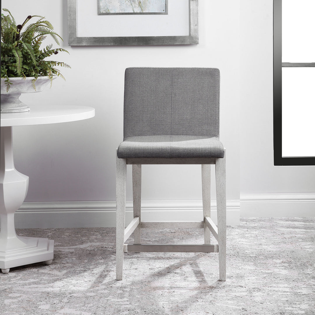 BRAZOS GRAY COUNTER STOOL - AmericanHomeFurniture