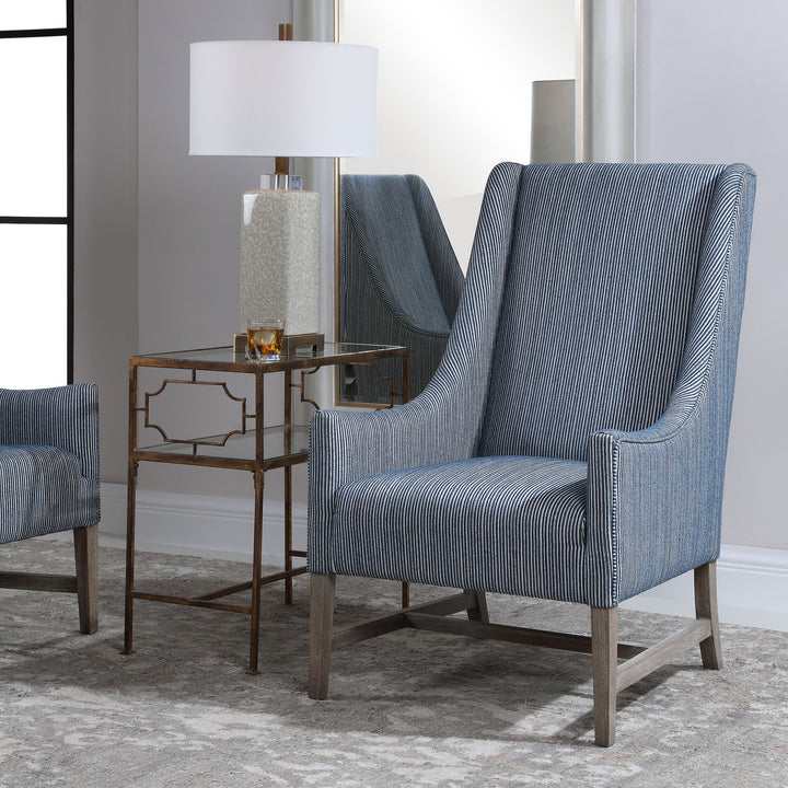 Galiot Wingback Accent Chair - AmericanHomeFurniture