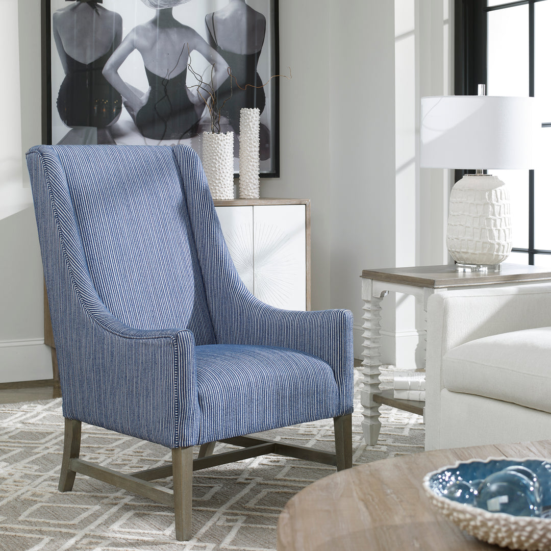 Galiot Wingback Accent Chair - AmericanHomeFurniture