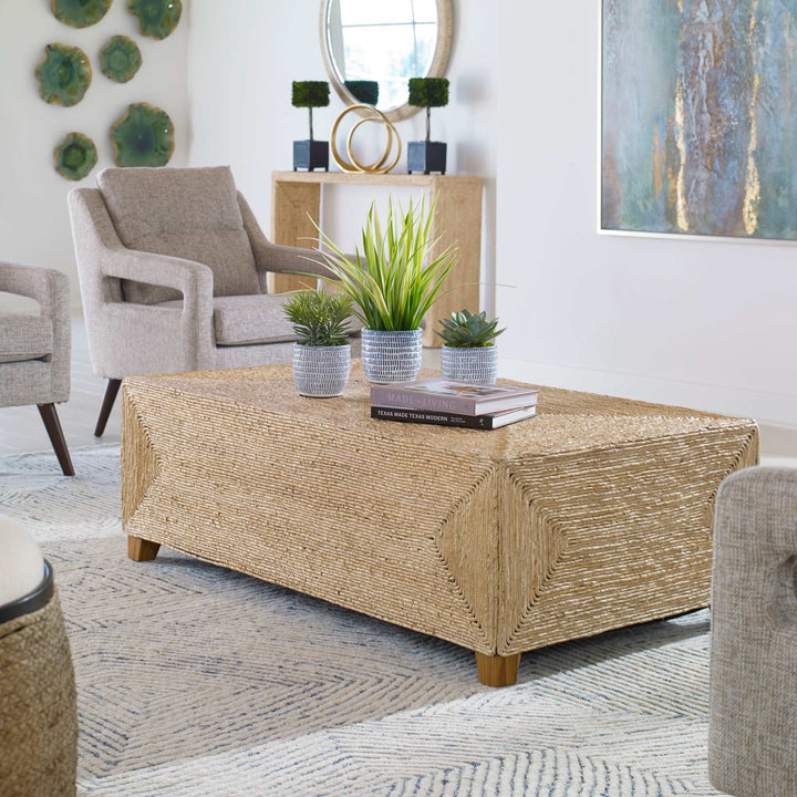 RORA WOVEN COFFEE TABLE - AmericanHomeFurniture