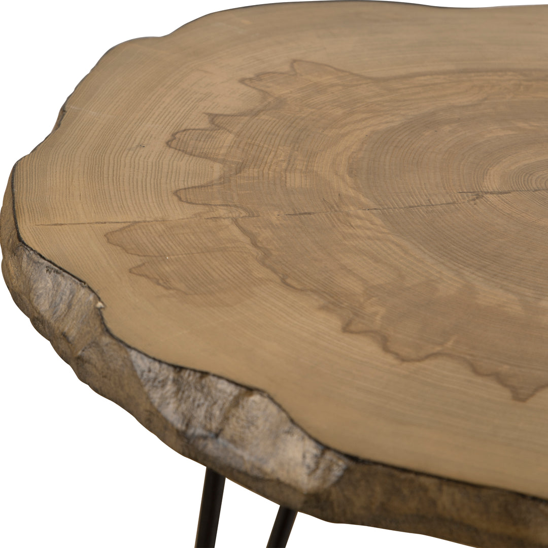 Runay Wood Slab Side Table - AmericanHomeFurniture
