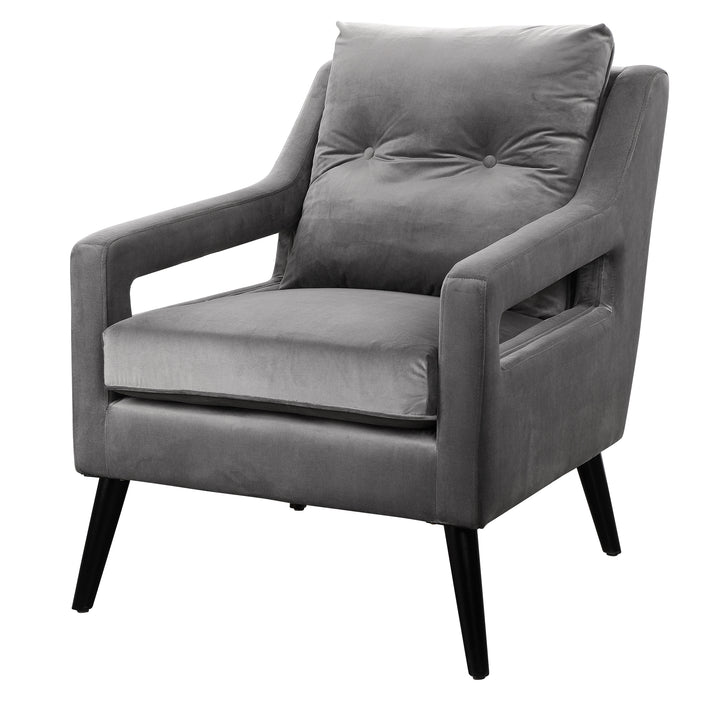 O'Brien Gray Armchair - AmericanHomeFurniture