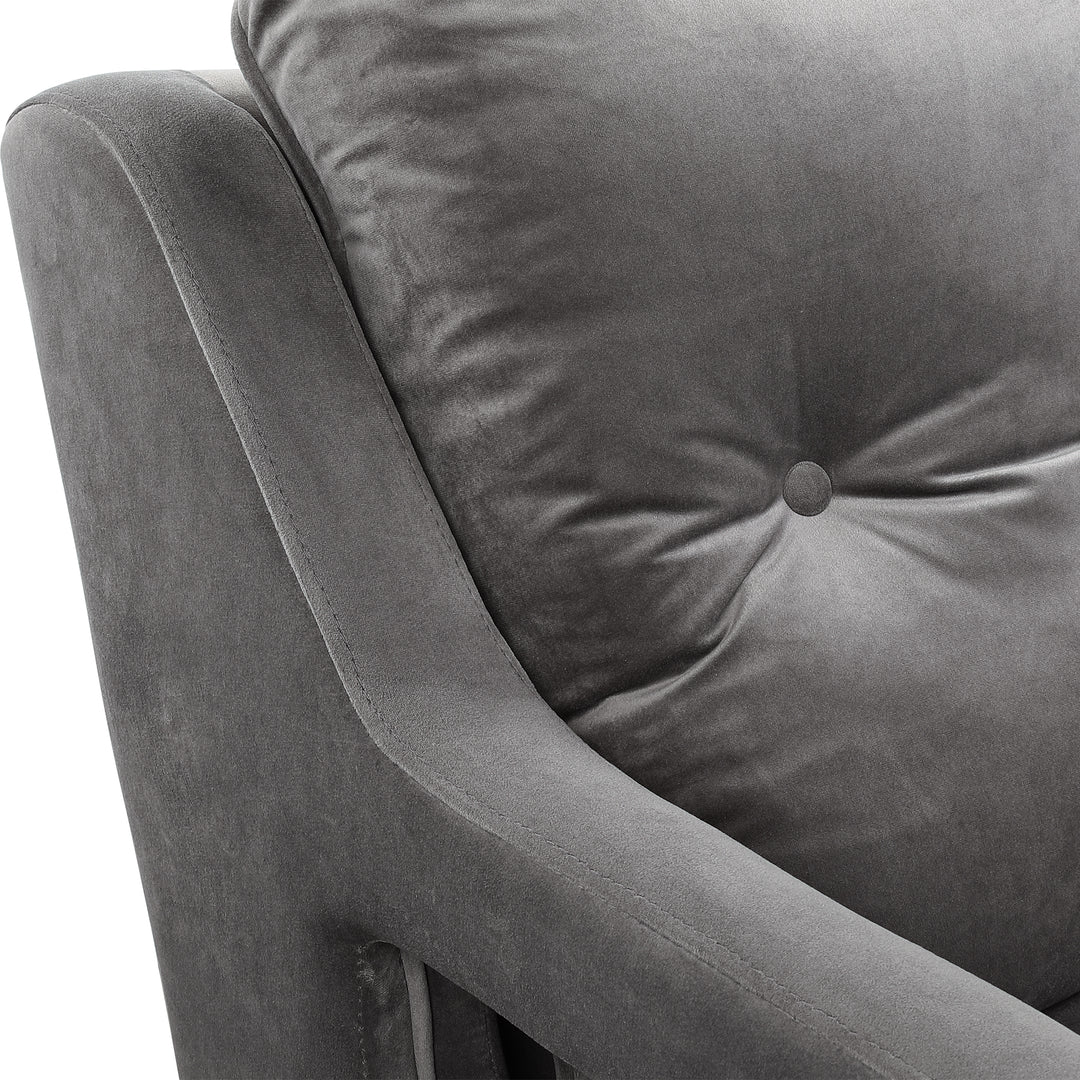 O'Brien Gray Armchair - AmericanHomeFurniture