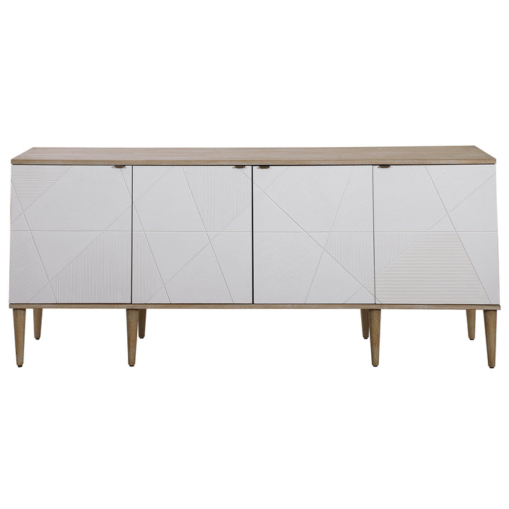 Tightrope 4 Door Modern Sideboard Cabinet - AmericanHomeFurniture