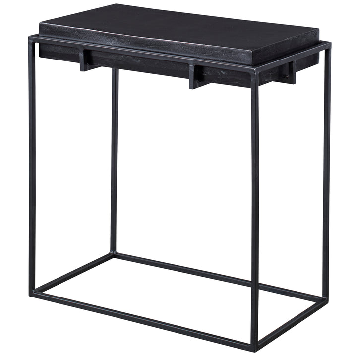 Telone Modern Black Side Table - AmericanHomeFurniture