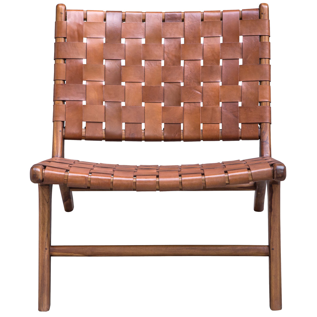 Plait Woven Leather Accent Chair - AmericanHomeFurniture