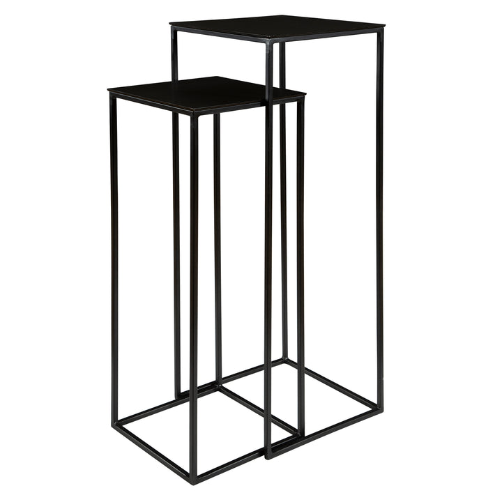 Coreene Nesting Pedestal Tables, S/2 - AmericanHomeFurniture