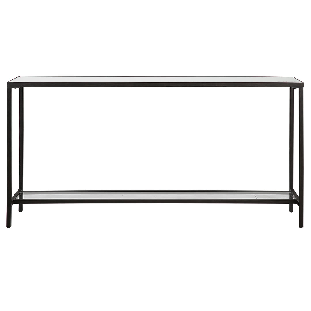 HAYLEY BLACK CONSOLE TABLE - AmericanHomeFurniture