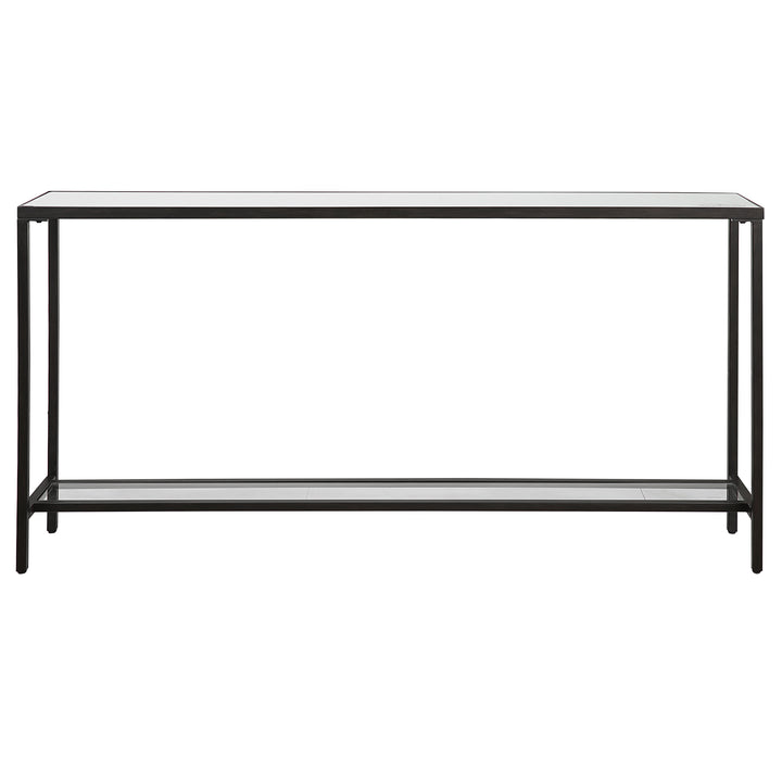 HAYLEY BLACK CONSOLE TABLE - AmericanHomeFurniture