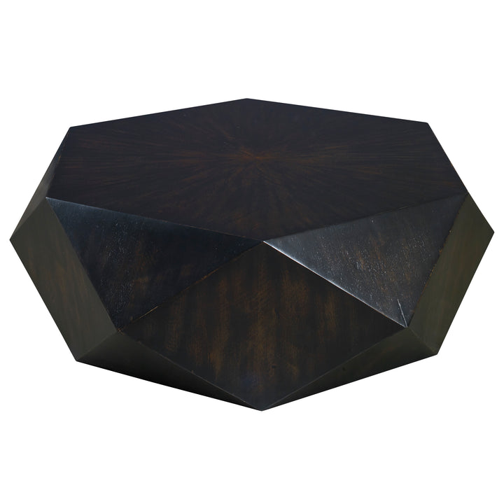 VOLKER SMALL BLACK COFFEE TABLE - AmericanHomeFurniture