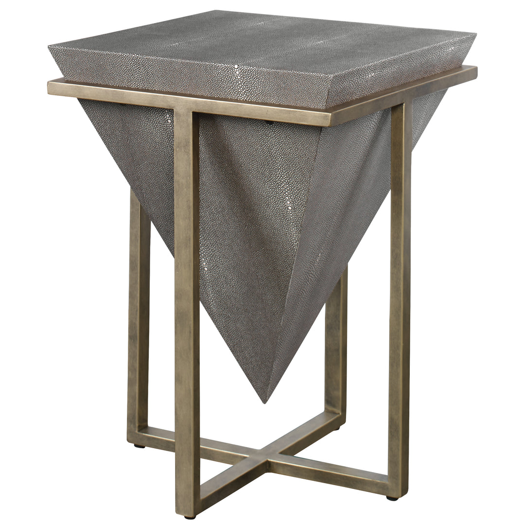 BERTRAND SHAGREEN ACCENT TABLE - AmericanHomeFurniture