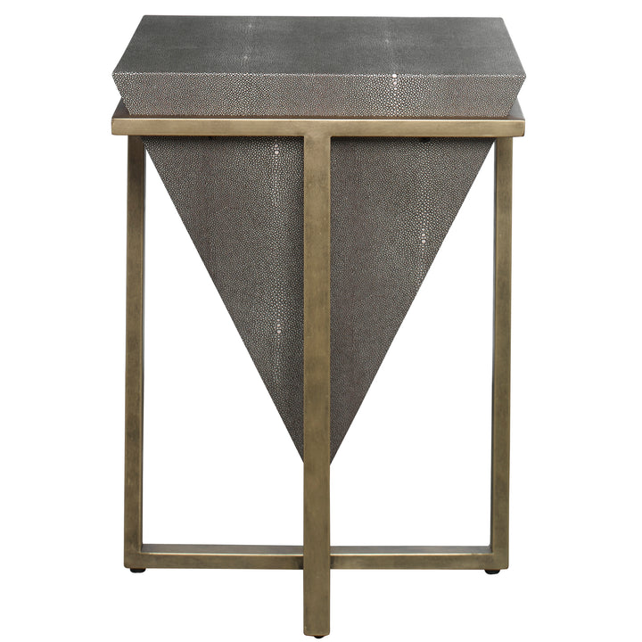 BERTRAND SHAGREEN ACCENT TABLE - AmericanHomeFurniture