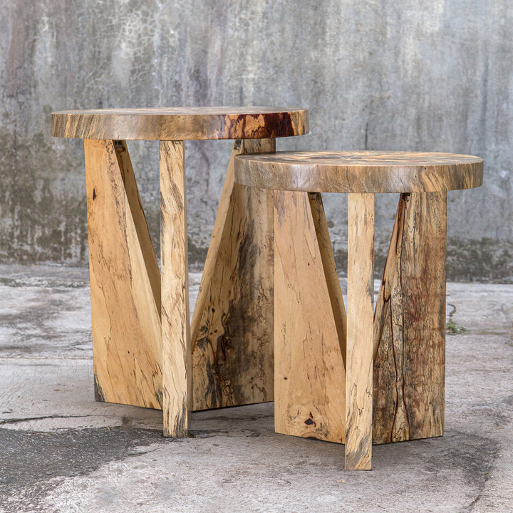 Nadette Natural Nesting Tables, S/2 - AmericanHomeFurniture