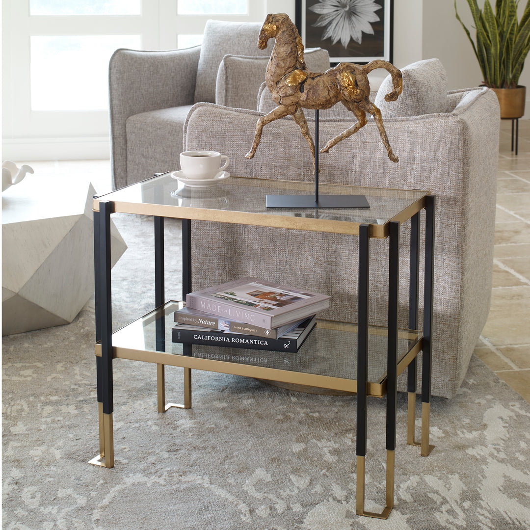 Kentmore Glass Side Table - AmericanHomeFurniture