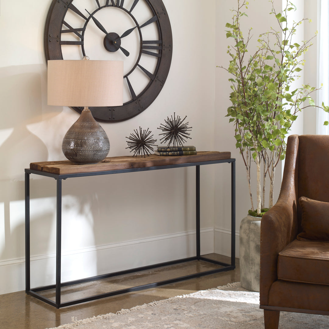 HOLSTON SALVAGED WOOD CONSOLE TABLE - AmericanHomeFurniture