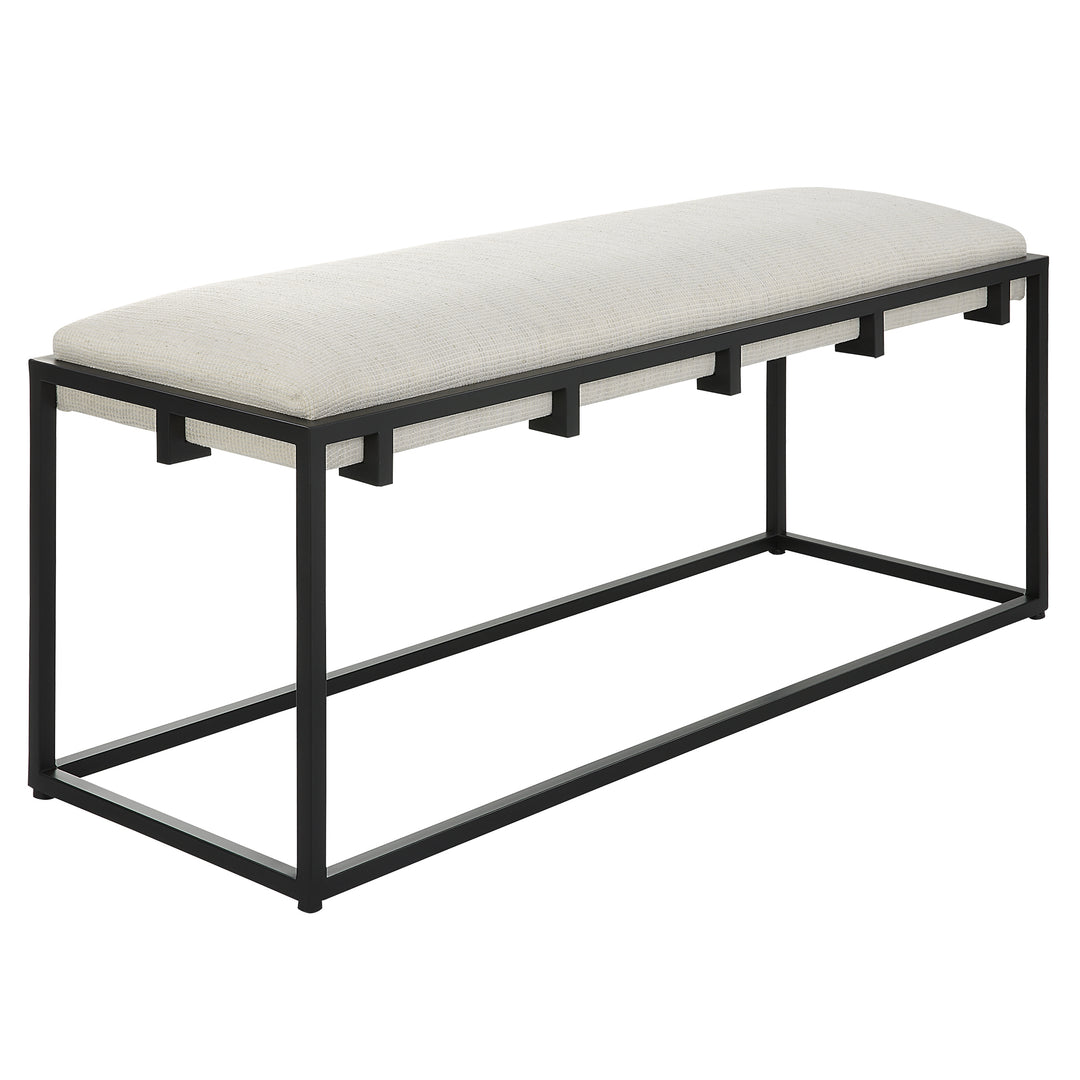 Paradox Iron & Fabric Bench - AmericanHomeFurniture