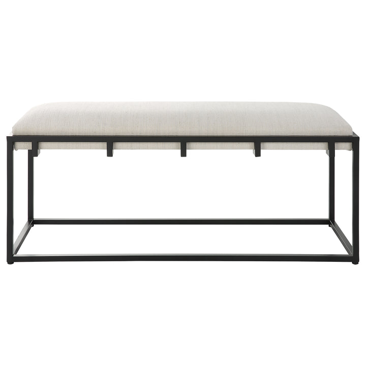 Paradox Iron & Fabric Bench - AmericanHomeFurniture