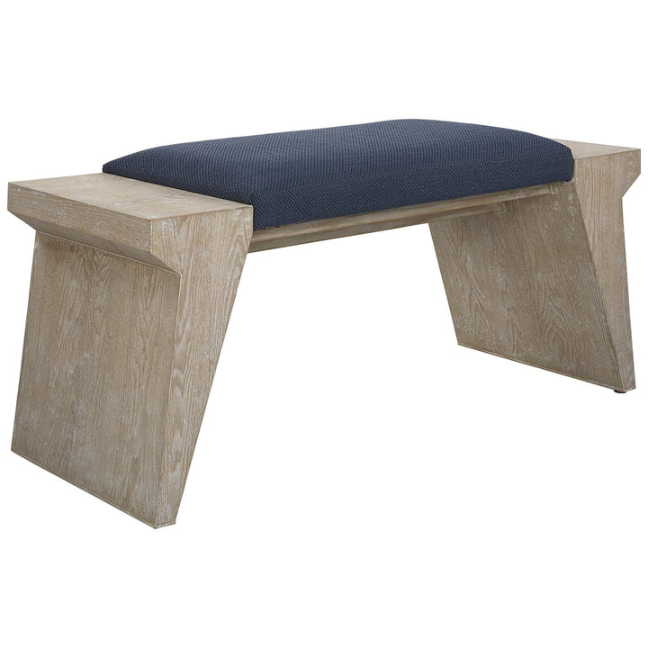 Davenport Modern Coastal Bench - AmericanHomeFurniture