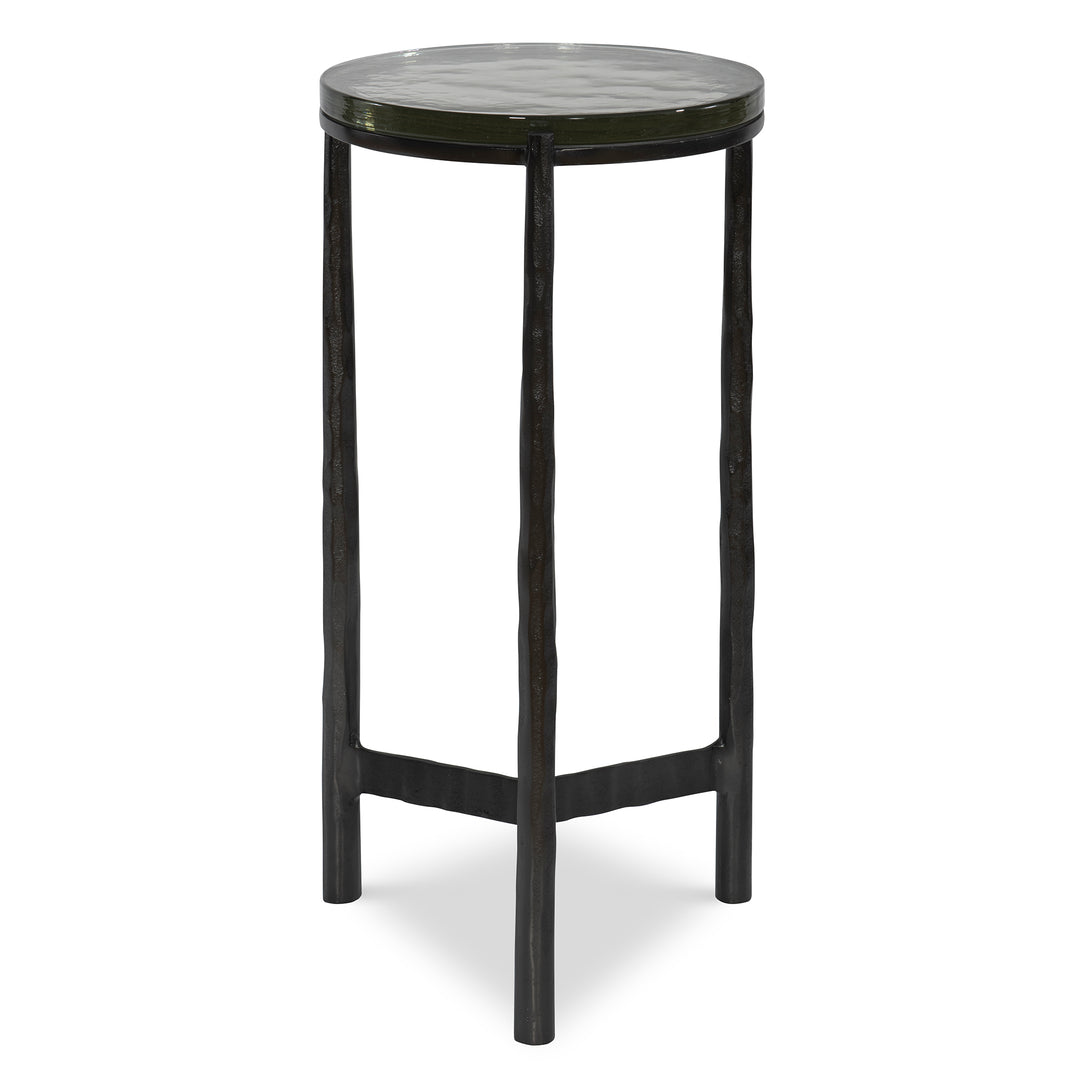 Eternity Iron & Glass Accent Table
