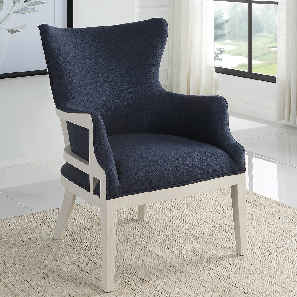 Gordonston Blue Fabric Accent Chair