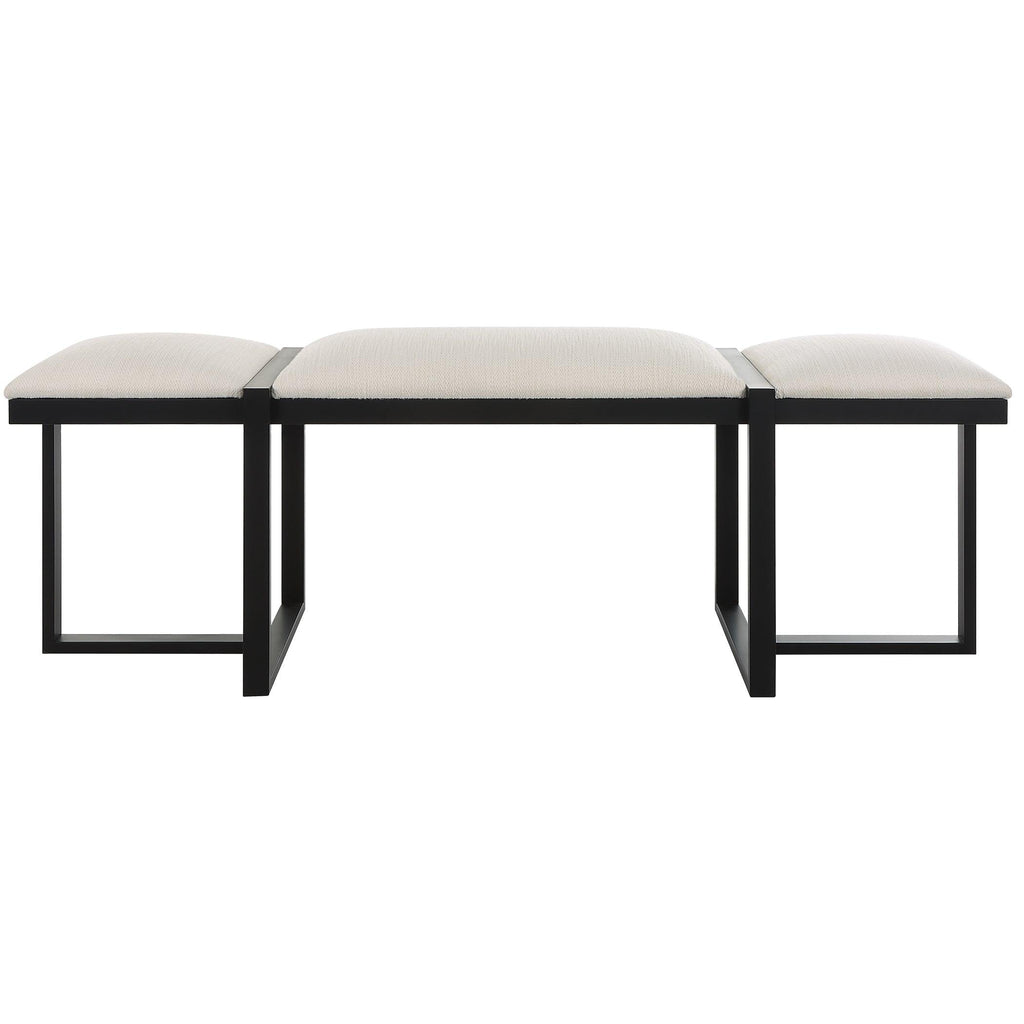 Buy Uttermost Triple Cloud Modern Upholstered Bench 23761 American Home Furniture