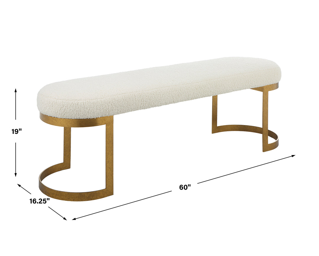 Infinity Gold Bench