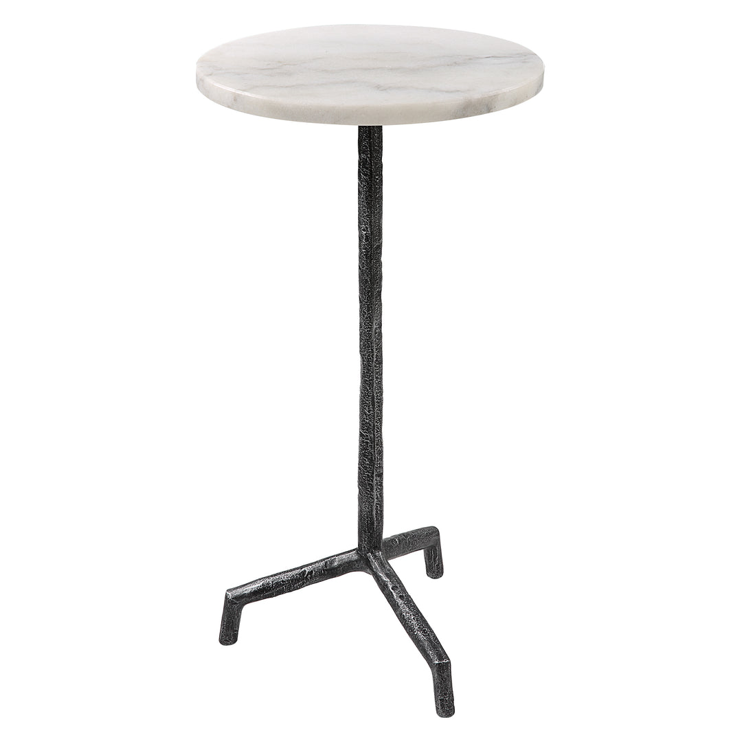 Puritan White Marble Drink Table